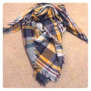 Plaid Oversized Large Scarf